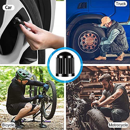 Kit de Reparación de Neumáticos 32pcs, Kit Repara Pinchazos Pequeño Herramienta de Reparación de Pinchazos para Neumaticos para moto, coche, bicicletas, Con tapones de válvula para neumáticos