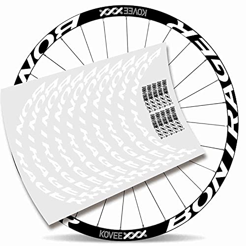 Kit Pegatinas Bicicleta Stickers LLANTA Mavic Crossmax Pro Carbon 29" BTT MTB Bike (Blanco)