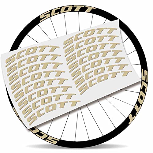 Kit Pegatinas Pegatinas Stickers LLANTA Scott 29" BTT MTB (Beige)