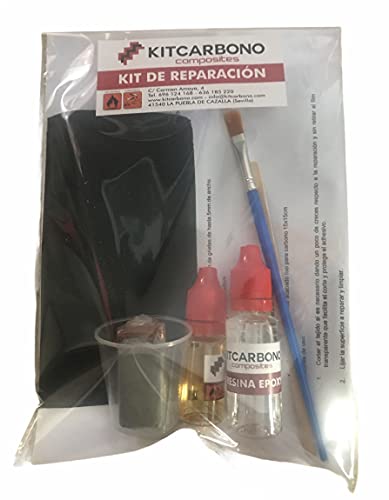 Kit Reparador de Fibra de Carbono Kitevopro Twill 2/2