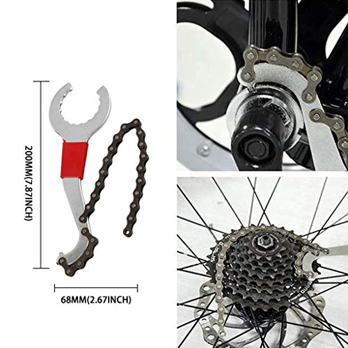 Kits de Herramientas de reparacion de Bicicleta y Bicicletas de montaña,Cortador de Cadena de Bicicleta+Remover de Cadena+Remover de Cordal+Remover de Rueda Libre+Remover de biela