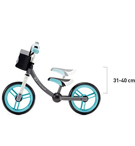 kk Kinderkraft Bici sin Pedales 2WAY Next, Cuadro Bajo, Sillín Blando, Unisex-Baby, Turquesa, 84 x 59 x 36