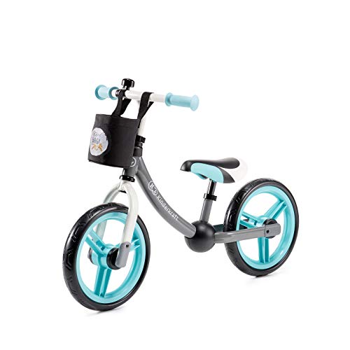 kk Kinderkraft Bici sin Pedales 2WAY Next, Cuadro Bajo, Sillín Blando, Unisex-Baby, Turquesa, 84 x 59 x 36