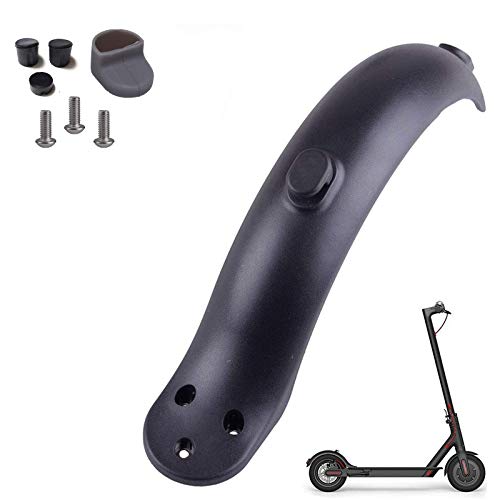 Konesky Guardabarros Trasero, Reemplazo Scooter Eléctrico Compatible con Xiaomi Mijia M365 Guardabarros de Guardabarros Pieza de Reparación de Guardabarros con Gancho (Negro)