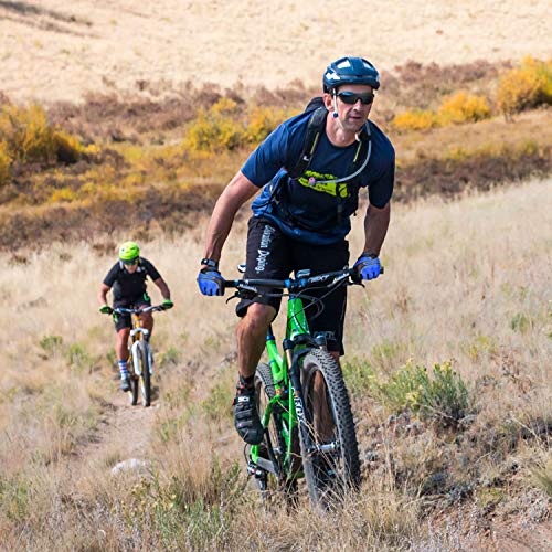 KONVINIT Guantes de Ciclismo, Guantes Pantalla Táctil Acolchados en Gel Guantes Bicicleta para Hombres/Mujeres Azul M