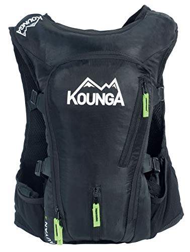 Kounga Auyan Ultra Trail 15l Rucksack, Unisex adulto, Black, 15 Litres