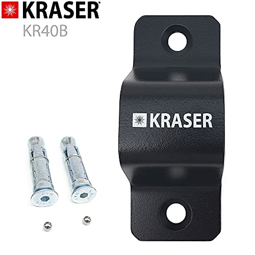 KRASER KR40B Anclaje de Suelo o Pared, Antirrobo Fijación en Acero de Alta Resistencia, Moto Bici Remolque, Compacto