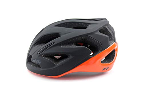 KTM Casco Factory Team negro mate/naranja brillante, talla 53-58