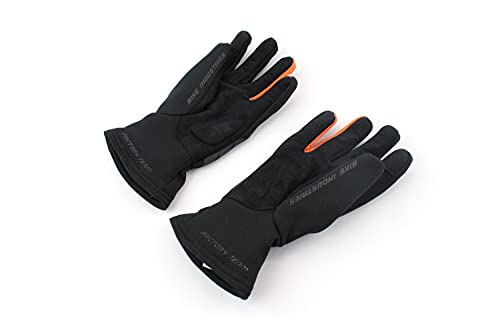 KTM Guantes de invierno para bicicleta, forrados, color negro y naranja, con logotipo de KTM, talla: XL