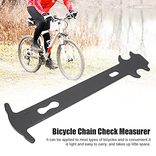 KUIDAMOS Regla de medición de Bicicletas, medidor de verificación de Cadena de Bicicleta liviano fácil de Transportar para medir la tasa de Desgaste de la Cadena