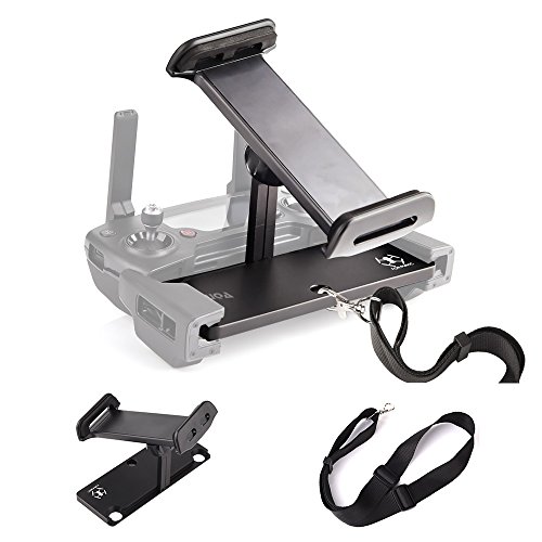 KUUQA Extensor de soporte de tableta plegable de aleación de aluminio con cordón Compatible con Mavic Pro Mavic Mini / Mavic 2 / Mavic Air / Spark Dispositivo de control remoto