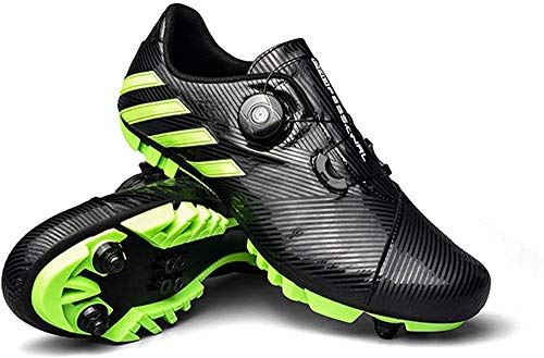 KUXUAN SPD MTB Zapatillas de ciclismo para hombres y mujeres, ideales para Mountain Cyclo Cross Country XC Bikes incluidas, color negro 37