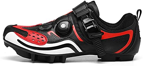 KUXUAN Zapatillas de Ciclismo para Hombre Mujer Ideal para Mountain Cyclo Cross Country XC Bikes In Incluido,B-9UK=(265mm)=43EU