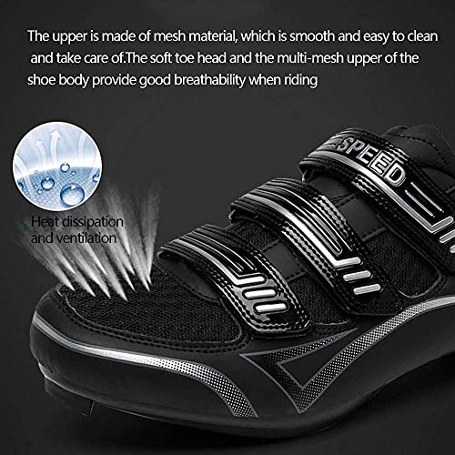 KUXUAN Zapatillas de Ciclismo SPD MTB para Hombre Mujer Ideal para Mountain Cyclo Cross Country XC Bikes en Incluido,Red-UK5=38EU=US6