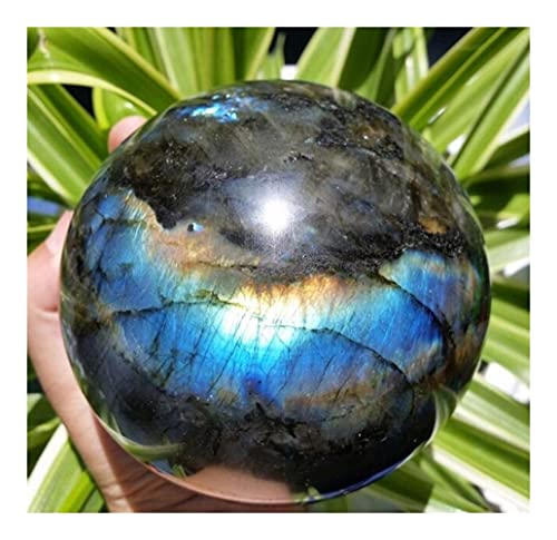 KUYIN Raro Labradorita Natural Esfera de Cristal Bola Azul orbe Gema Piedra (Size : 45mm)