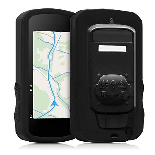 kwmobile Carcasa GPS Compatible con Bryton Rider 750 - Funda de Silicona para navegdor de Bici - Negro