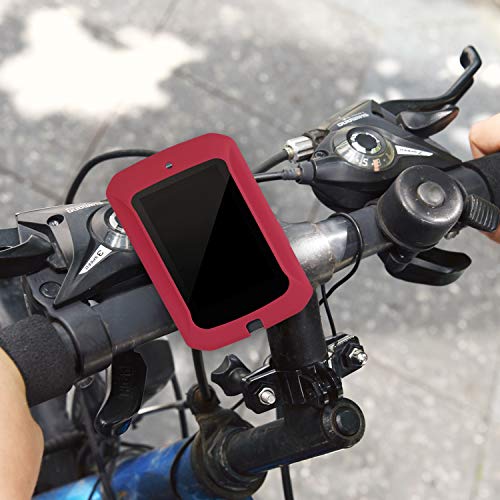 kwmobile Carcasa GPS Compatible con Bryton Rider 860 - Funda de Silicona para navegdor de Bici - Rojo