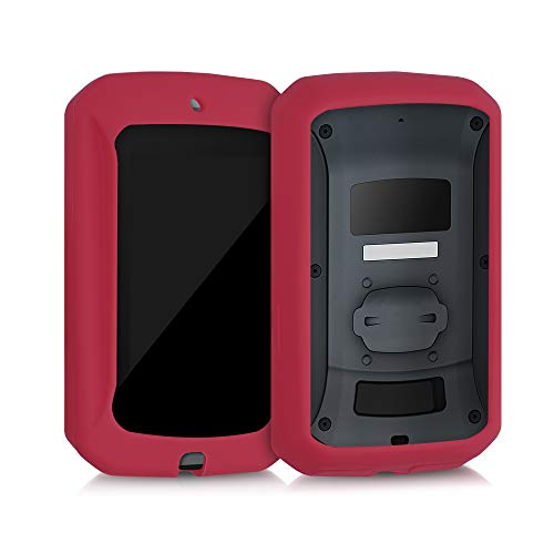 kwmobile Carcasa GPS Compatible con Bryton Rider 860 - Funda de Silicona para navegdor de Bici - Rojo