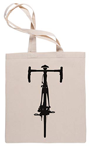 La Carretera Bicicleta Bicicleta Bolsa De Compras Tote Beige Shopping Bag