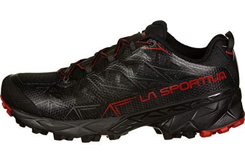 LA SPORTIVA Akyra GTX, Zapatillas de Running Hombre, Black/Poppy, 41 EU