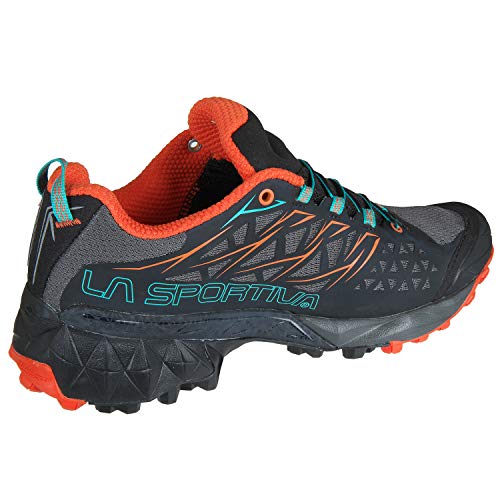 LA SPORTIVA Akyra Woman, Zapatillas de Mountain Running Mujer, Black/Aqua, 38 EU