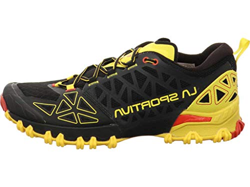 LA SPORTIVA Bushido II, Zapatillas de Trail Running Hombre, Black Yellow, 46 EU