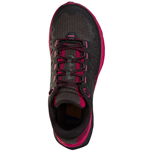 LA SPORTIVA Karacal Woman, Zapatillas de Trail Running Mujer, Black/Red Plum, 38.5 EU