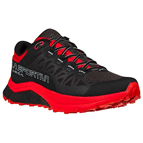 LA SPORTIVA Karacal, Zapatillas de Trail Running Hombre, Black/Goji, 44.5 EU