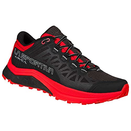 LA SPORTIVA Karacal, Zapatillas de Trail Running Hombre, Black/Goji, 44.5 EU