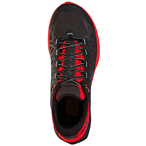 LA SPORTIVA Karacal, Zapatillas de Trail Running Hombre, Black/Goji, 44.5 EU