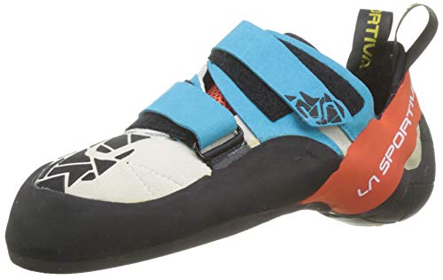 La Sportiva Otaki Zapatos de Escalada, Hombre, Multicolor (Blue/Flame 000), 42 EU