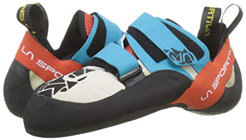 La Sportiva Otaki Zapatos de Escalada, Hombre, Multicolor (Blue/Flame 000), 42 EU