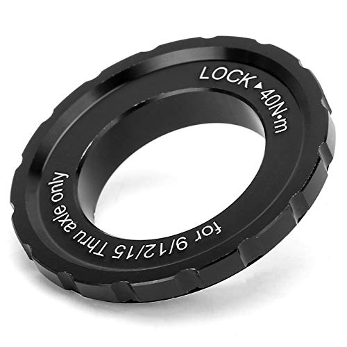 Ladieshow Mountain Road Bike Center Lock Juego de ruedas Hub Disco Lock Cover 12/15/20MM Eje de barril