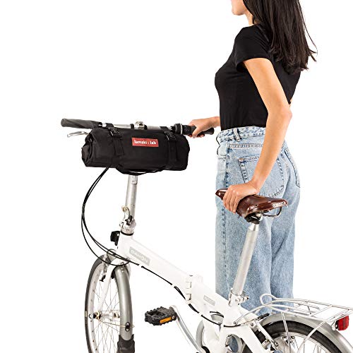lamaki:lab Bolsa de Transporte Bicicleta Plegable | para todas las Marcas Brompton Dahon Giant Birdy Oyama | para Bicicletas Plegables de 14-20 pulgadas | Negro
