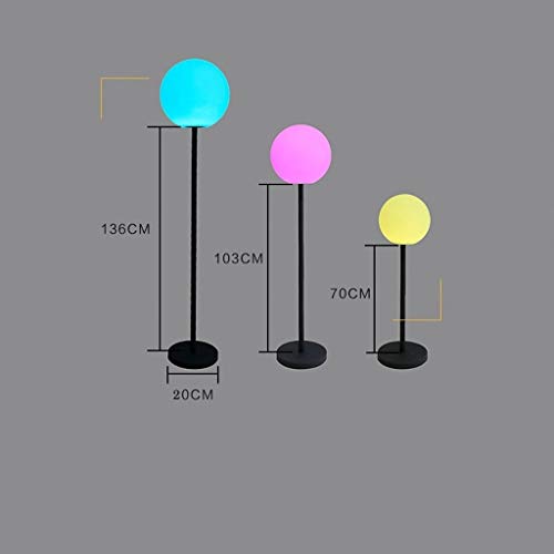 Lámpara de pie de la lámpara de pie, Interior/Exterior Impermeable Recargable LED Bola de luz Brillante Orbe Globo Lámpara con Control Remoto, 4 Efectos de luz, for la iluminación de la Fiesta en el