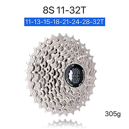 LANCYG Bicicleta Rueda Libre 14/9/10/12/12 Velocidad MTB Cassette 11-32/36/40/42 / 46/40 / 52t Sprocket de Bicicleta 9V 10V 11V Bicicleta Freewwheel (Color : 8 Speed 11-32T)