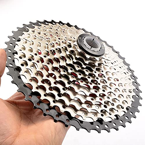 LANCYG Bicicleta Rueda Libre 14/9/10/12/12 Velocidad MTB Cassette 11-32/36/40/42 / 46/40 / 52t Sprocket de Bicicleta 9V 10V 11V Bicicleta Freewwheel (Color : 8 Speed 11-32T)