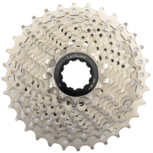 LANXUANR Cassette de Bicicleta de montaña de 10 velocidades para Bicicleta de montaña, Bicicleta de Carretera, súper Ligero (11-32T)