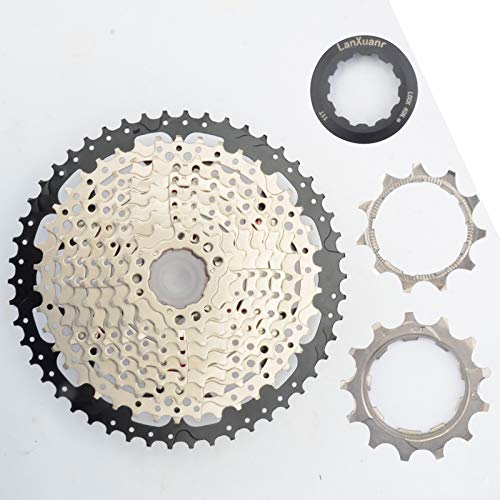 LANXUANR Cassette de Bicicleta de montaña de 10 velocidades para Bicicleta de montaña, Bicicleta de Carretera, súper Ligero (11-50T)