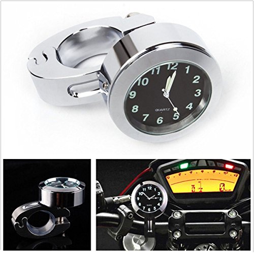 Larcele Universal Reloj para Moto Bici Manillares CZSZB-01