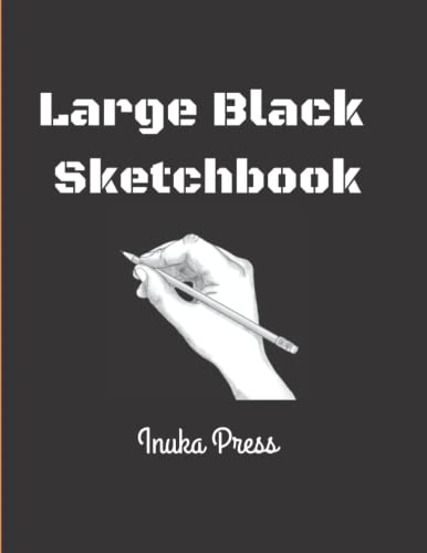Large Black Sketchbook: Giant Sketchbook 500 Pages. Softbound Mixed Media Sketchbook 8.25 x 11 inches. Use as an Alternative to 9 X12 Inches Sketch Book Black, Journaling, Drawing and Writing