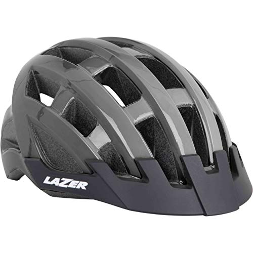 Lazer Casco Compact (Unisize) Ciclismo, Adultos Unisex, Gris(Gris), Talla Única