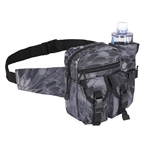 LdawyDE Riñonera táctica, Riñonera Militar, Militar riñonera, Material de Nailon, Resistente, Duradero, cómodo, antiincrustante e Impermeable,, montañismo, Senderismo, Viajes (A)