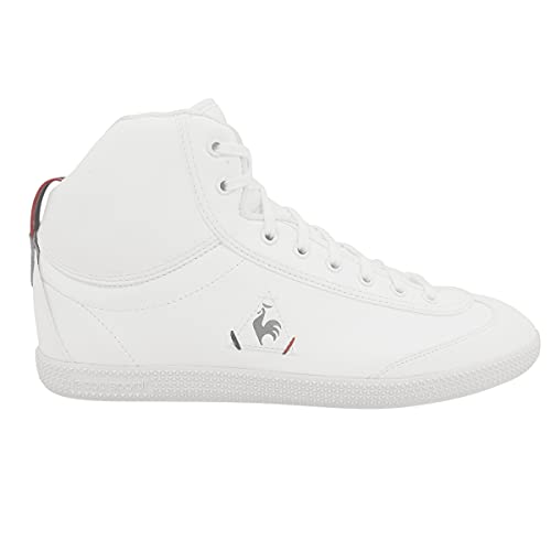 Le Coq Sportif Provencale II Mid Craft PU, Zapatillas Deportivas Unisex Adulto, Optical White/Silver, 42 EU