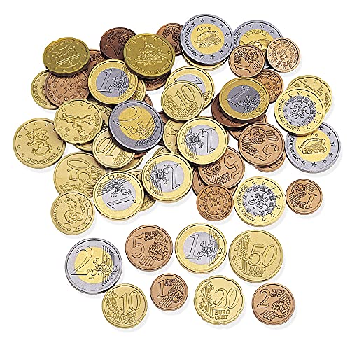 Learning Resources- Set monedas euro, Color surtido (XLR-LSP0026EUR)