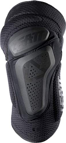 Leatt La 3df 6.0 es una rodillera todo en uno flexible y deslizante. Se adapta a la práctica de la bicicleta de montaña. Rodilleras unisex, Unisex adulto, 5018400471, Negro, L-XL