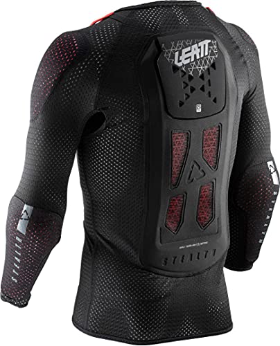 Leatt Unisex Protektorenshirt Langarm Airflex Stealth, Schwarz, XL, LE-PRT-2007