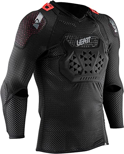 Leatt Unisex Protektorenshirt Langarm Airflex Stealth, Schwarz, XL, LE-PRT-2007