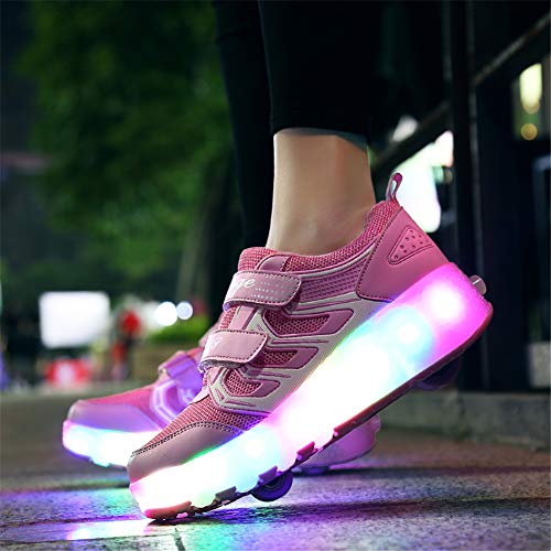 Led Luces Zapatos con Ruedas para Pequeños Niño y Niña Automática Calzado de Skateboarding Deportes de Exterior Patines en Línea Brillante Mutilsport Aire Libre y Deporte Gimnasia Running Zapatillas