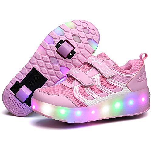 Led Luces Zapatos con Ruedas para Pequeños Niño y Niña Automática Calzado de Skateboarding Deportes de Exterior Patines en Línea Brillante Mutilsport Aire Libre y Deporte Gimnasia Running Zapatillas